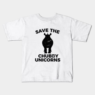Save the chubby unicorn funny sarcastic tee shirt Kids T-Shirt